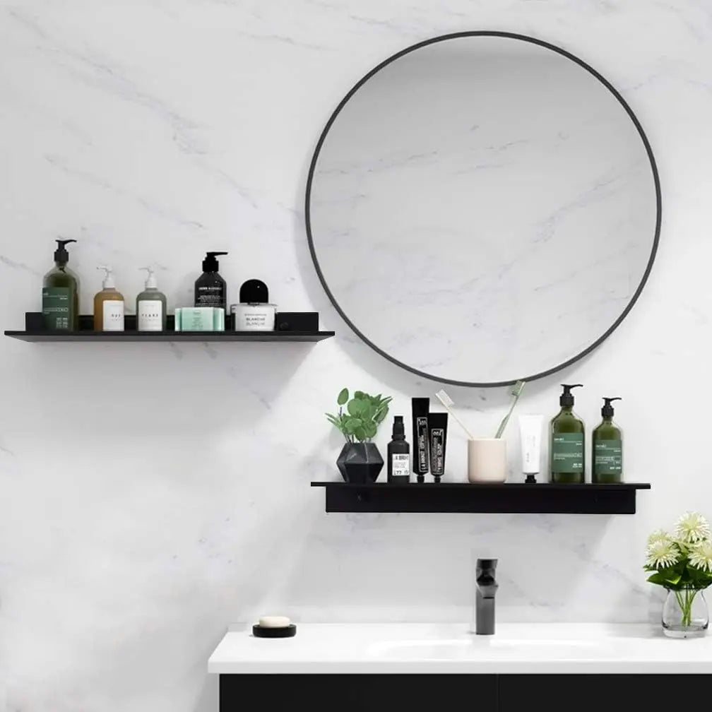 Floating Bathroom Shelves Storage Wall Rack Home Organizer Ledge Hardwares Cabinet Kitchen Toilet Accessories
