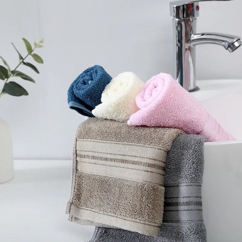 4PCS Bamboo Bathroom Towels 34x74cm 70X140cm