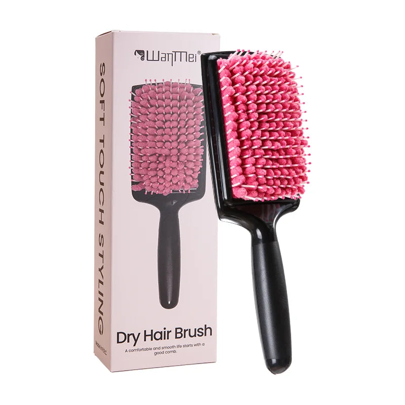 WANMEI Women's Hair Dryer Comb Microfiber Bristles Quick Absorbent Drying Brush Hair Care Protection