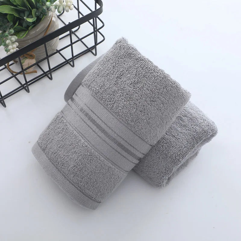 4PCS Bamboo Bathroom Towels 34x74cm 70X140cm