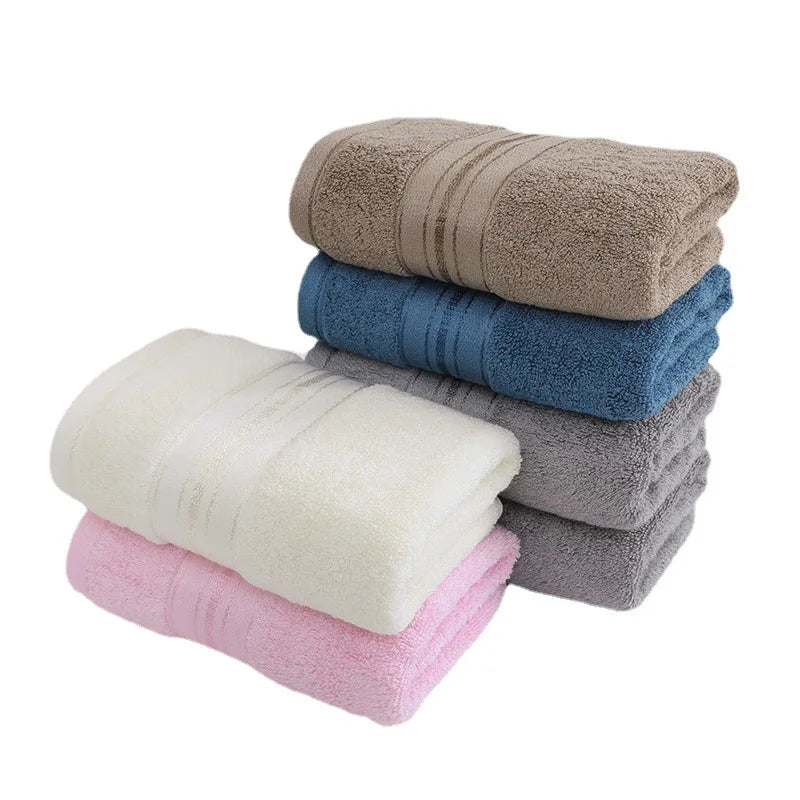 4PCS Bamboo Bathroom Towels 34x74cm 70X140cm