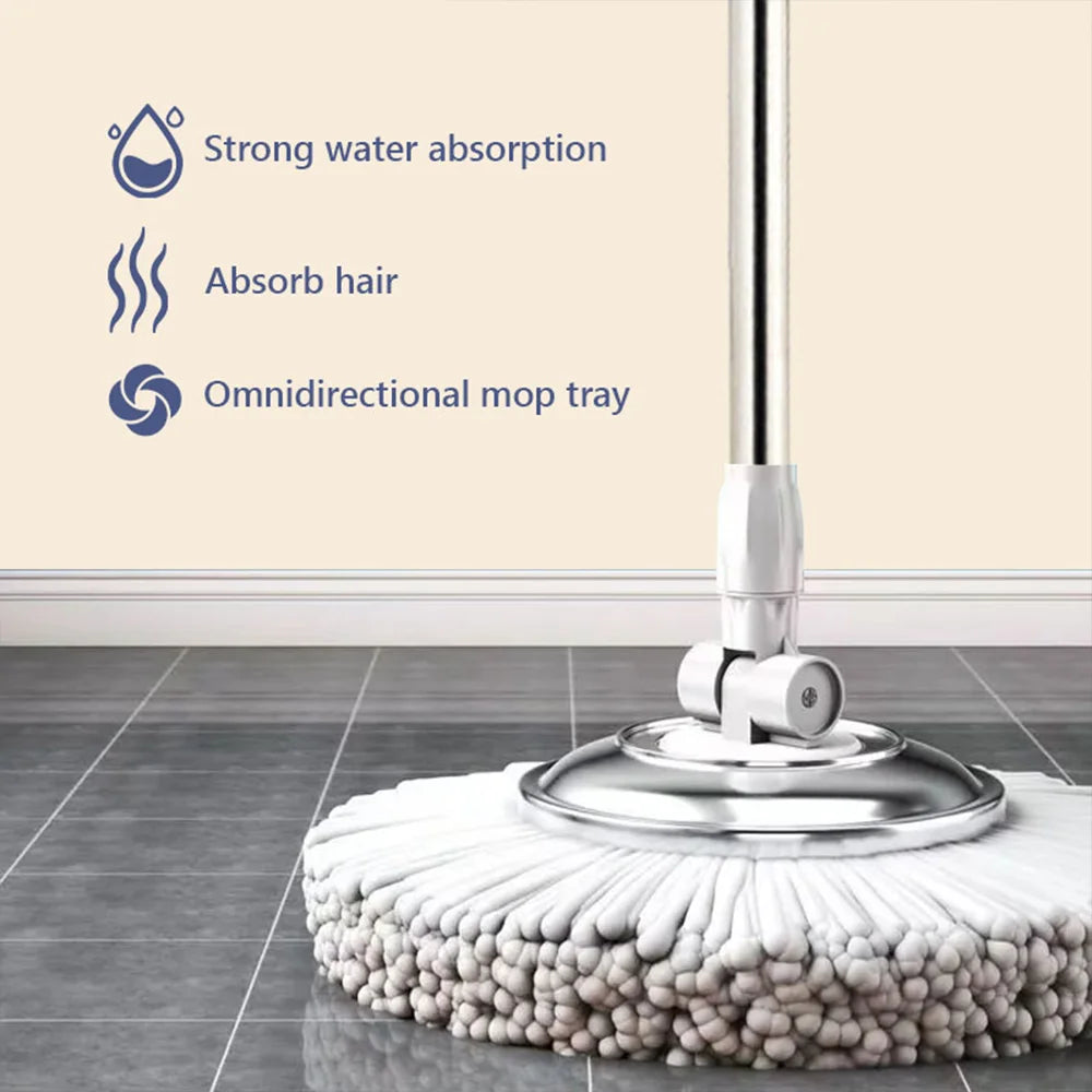 Microfiber Spin Mop and Bucket Cleaning System with