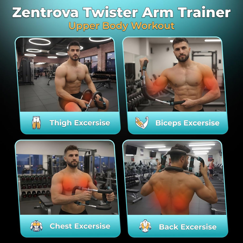 Twister Arm Trainer for Men & Women, Adjustable Chest Workout Equipment | 30–120 lb adjustable resistance