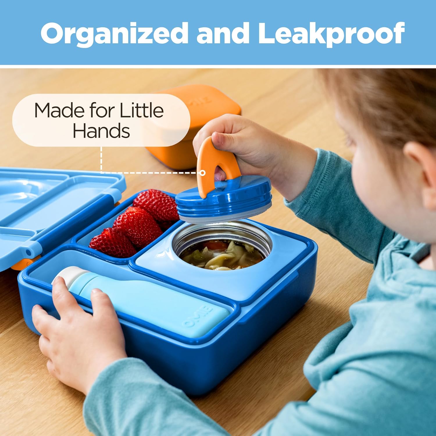 Bento Box for Kids - Insulated Bento Lunch Box with Leak Proof Vacuum Insulated Food Jar